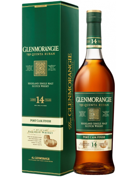 Купить Виски Glenmorangie Quinta Ruban 14 YO 0,7л в коробке