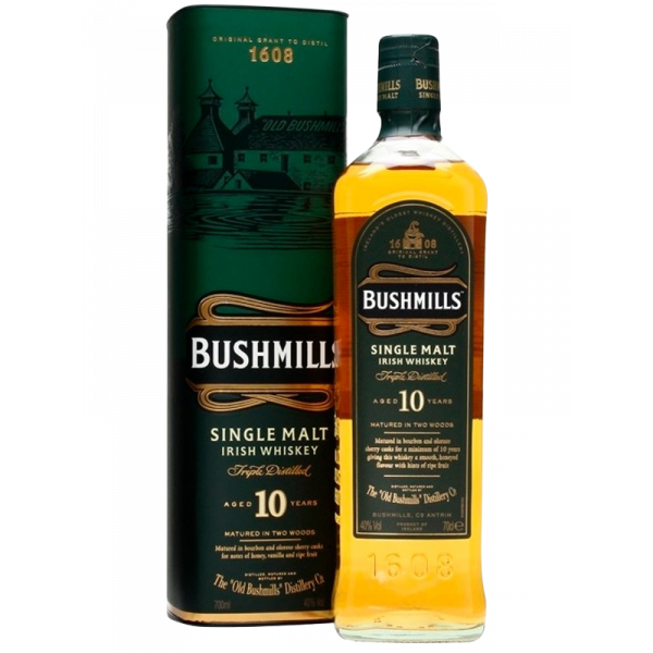 Купить Виски Bushmills Single Malt 0,7л тубус