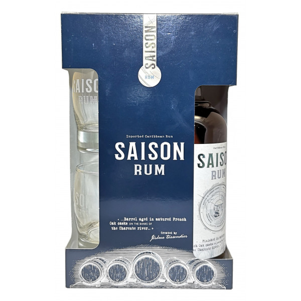Купить Ром Saison  кор.+2 бокала 0.7л