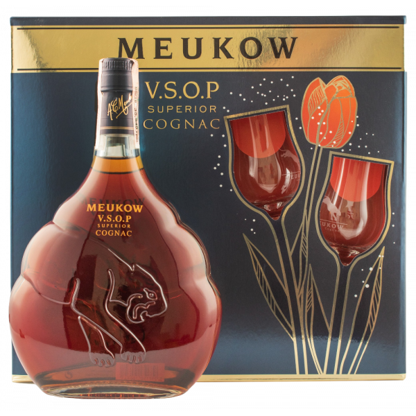 Купить Коньяк Meukow VSOP 0,7л  под.наб.+2 бокала