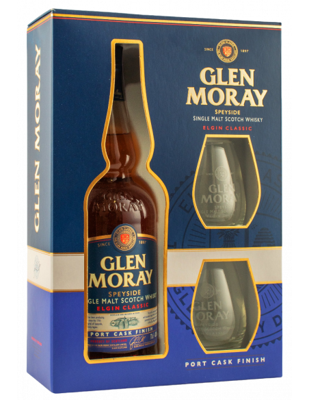 Купить Виски Glen Moray Port Cask Finish под.наб+2бок