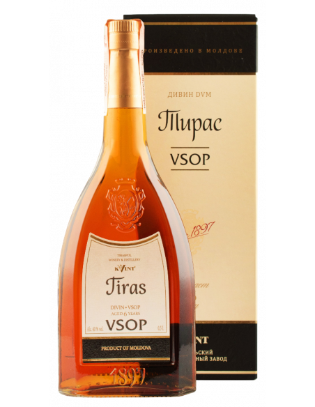 Купить Коньяк Тирас 6YO VSOP 0,5л в коробке Kvint