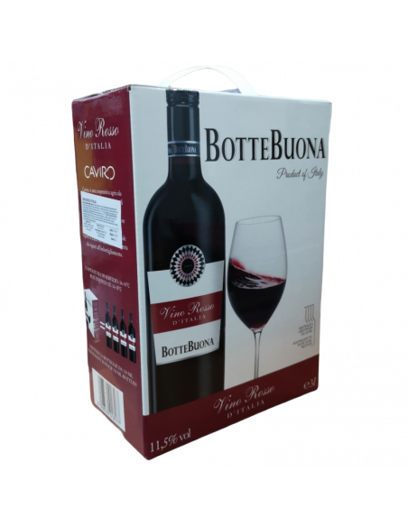 Купить Вино Vino Rosso D\'Italia красное полусухое 3л  Botte Buona