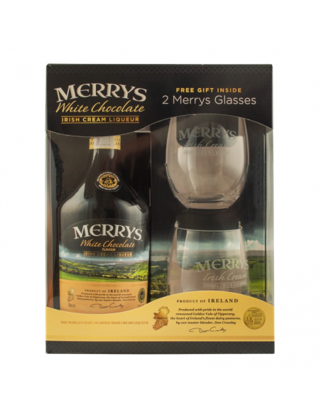 Купить Ликер Merrys Chocolate Cream 0,7 кор + 2 стакана