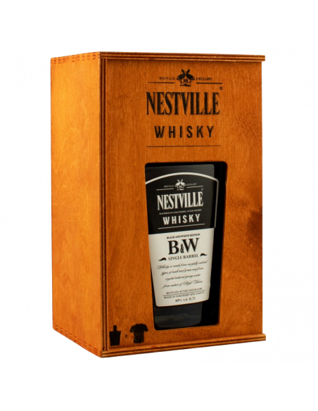 Купить Виски Nestville Black&White 0,7л деревяная коробка