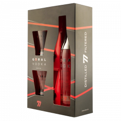 Купить Водка Goral Vodka Master 0,7л коробка +2 бокала