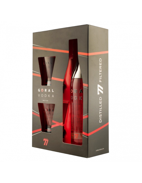 Купить Водка Goral Vodka Master 0,7л коробка +2 бокала