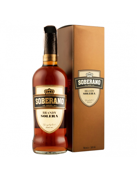 Купить Бренди Soberano 0,7л в коробке