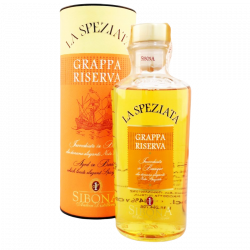 Купить Граппа Riserva la Speziata 0,5л тубус Sibona