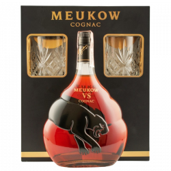 Купить Коньяк Meukow VS 0.7л подарочный набор с 2 бокалами