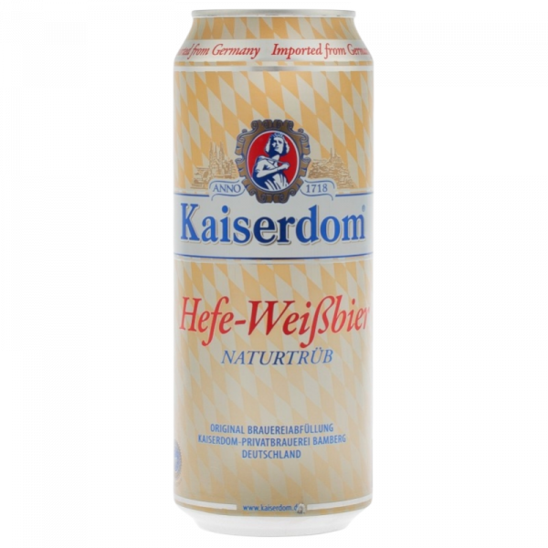 Купить Пиво светлое пшеничное Hefe-Weißbier 0,5л ж/б Kaiserdom