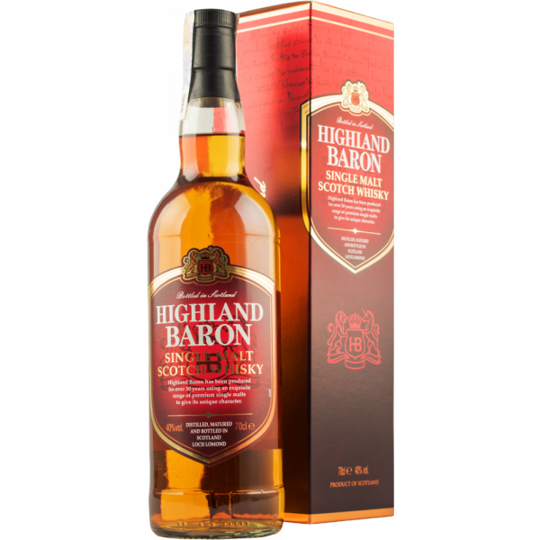 Купить Купить Виски Highland Baron single malt 0,7л 40% в коробке