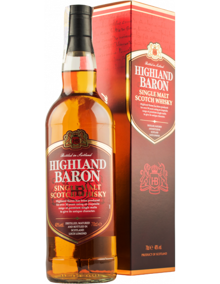 Купить Купить Виски Highland Baron single malt 0,7л 40% в коробке