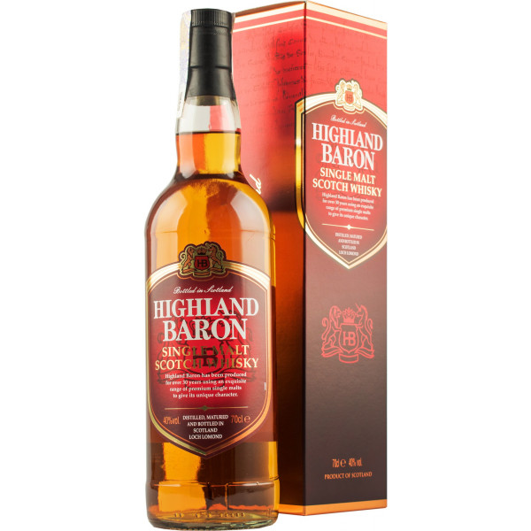 Купить Купить Виски Highland Baron single malt 0,7л 40% в коробке