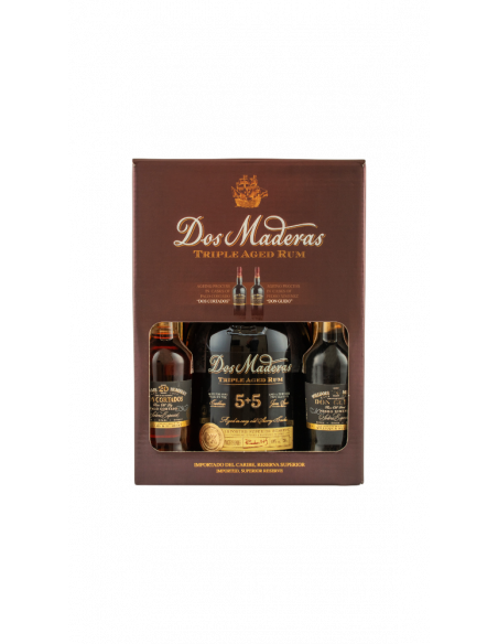 Купить Купить Набор Ром Dos Maderas 5+5 Pedro Ximenez Palo Cortado 0,7л 0,1л 0,1л коробка