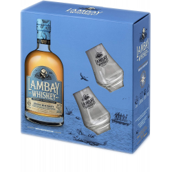 Купити Віскі Lambay Irish Blend 0,7л 40% коробка +2 келихи