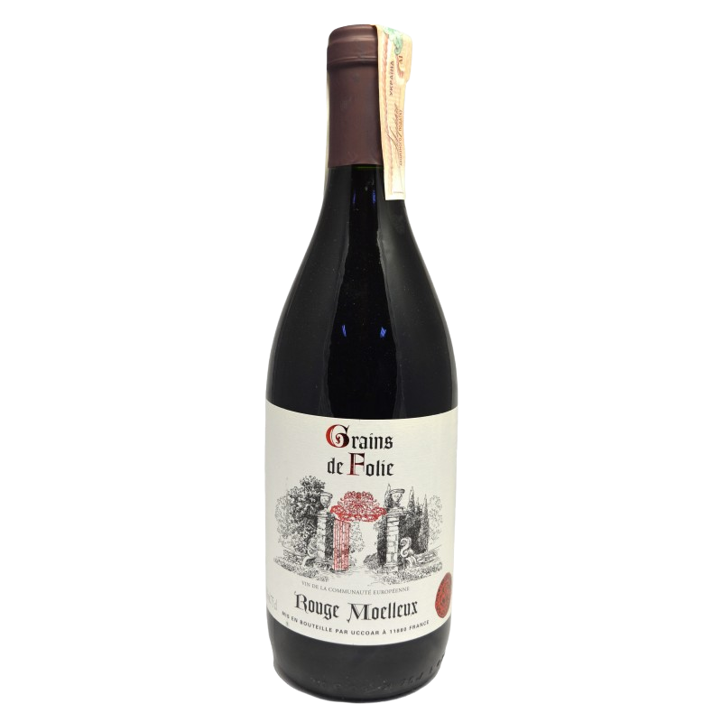 Вино Folie Red semisweet червоне напівсолодке Grains de Folie