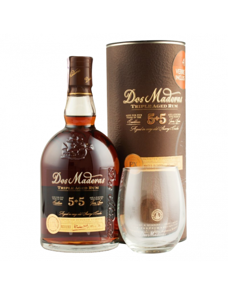 Ром Dos Maderas 5+5 P.X 0,7л тубус+келих