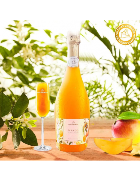 Купити Вино ігристе фруктове Sparkling Mango біле напівсолодке Beach Avenue