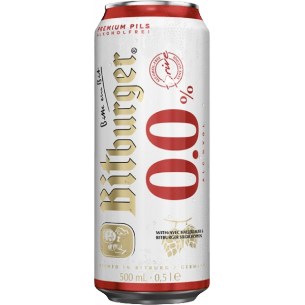 Купить Купить Пиво безалкогольное Bitburger Drv 0,5л ж/б