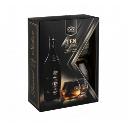 Купить Купить Бренди KWV 10YO 0,75л 38% подарочный набор +2 бокала