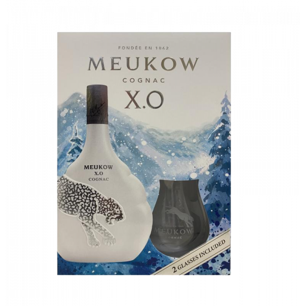 Купить Купить Коньяк Meukow Ice Pantera XO 0,7л 40% коробка 2 бокала