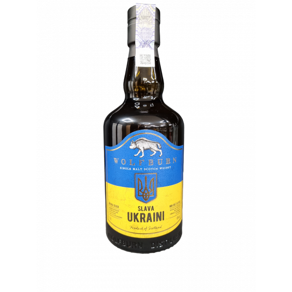 Купити Віскі Wolfburn SLAVA UKRAINI Single Malt 0,7л 46% коробка