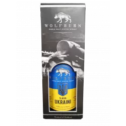 Купити Віскі Wolfburn SLAVA UKRAINI Single Malt 0,7л 46% коробка