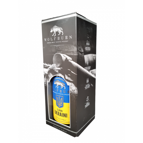 Купить Купить Виски Wolfburn SLAVA UKRAINI Single Malt 0,7л 46% коробка