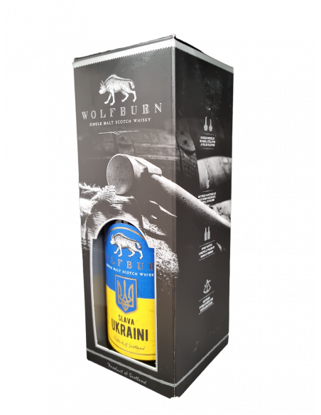 Купить Купить Виски Wolfburn SLAVA UKRAINI Single Malt 0,7л 46% коробка