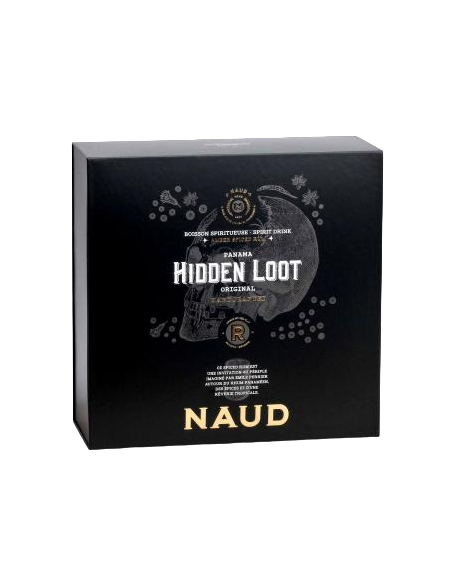 Купити Ром Ron Hidden Loot Original Naud подарункова коробка + 2 склянки