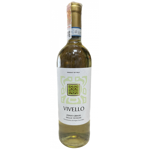 Купить Купить Вино Pinot Grigio Vivello Delle Venezie DOC белое сухое 0,75л 12%