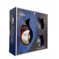 Купити Віскі Whisky Coffet Pier 1 Rieussec подарункова коробка + 2 стакани Moon Harbour