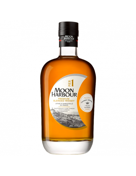 Купити Віскі Whisky Coffet Pier 1 Rieussec подарункова коробка + 2 стакани Moon Harbour
