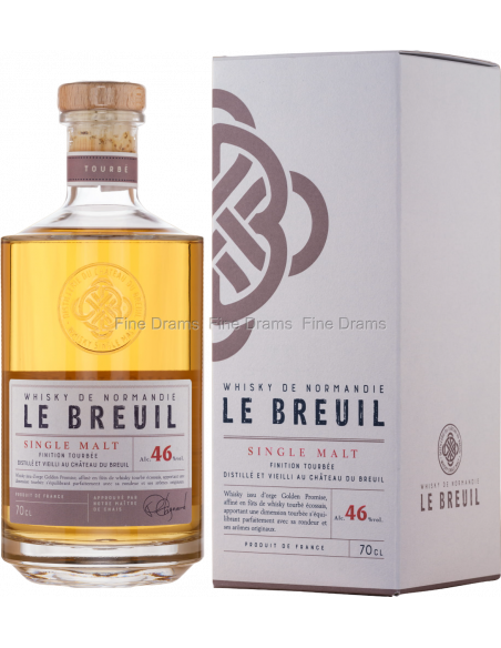 Купити Віскі Single Malt Le Breuil Tourbe коробка Le Breuil