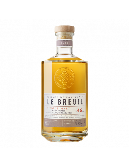 Купити Віскі Single Malt Le Breuil Tourbe коробка Le Breuil
