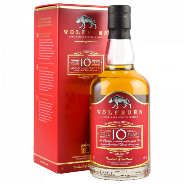 Купити Віскі Wolfburn Single Malt 10 years коробка