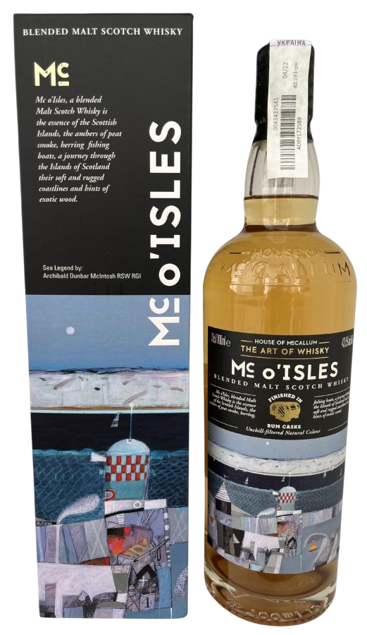 Купити Виски Mc o'Isles Blended Scotch Whisky 0,7л 43,5% кор,