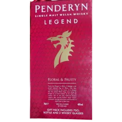 Купити Виски Penderyn Single Malt Dragon-Legend 0,7л 40% кор +2 стакана