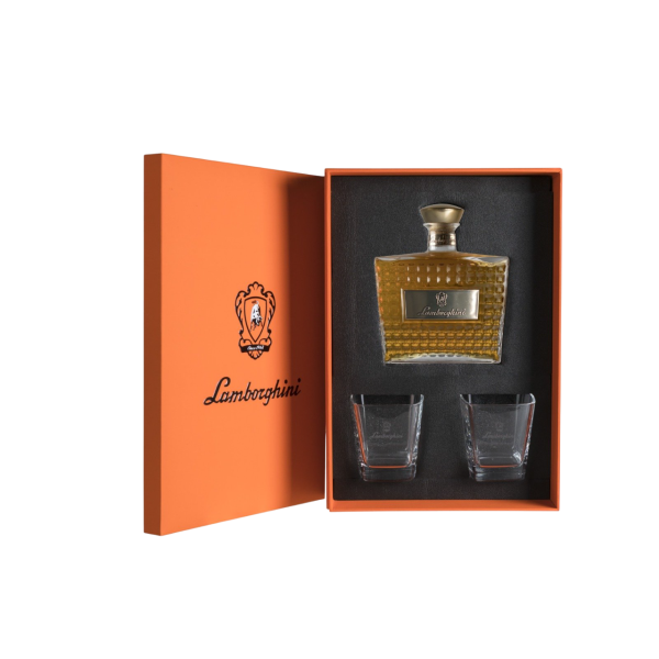 Купити Бренді Brandy Lamborghini 0,7 л 40% кор, +2 склянки+пакет