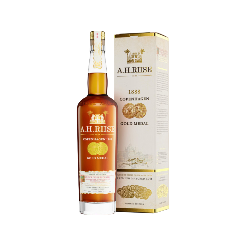 Ром A,H,Riise 1888 Gold Medal 0,7л 40% у коробці