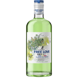 Купити Джин Free Love Dry Gin Citron Vert 0,7л 37,5%