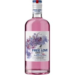 Купити Джин Free Love Dry Gin La Vie en Rose 0,7л 37,5%