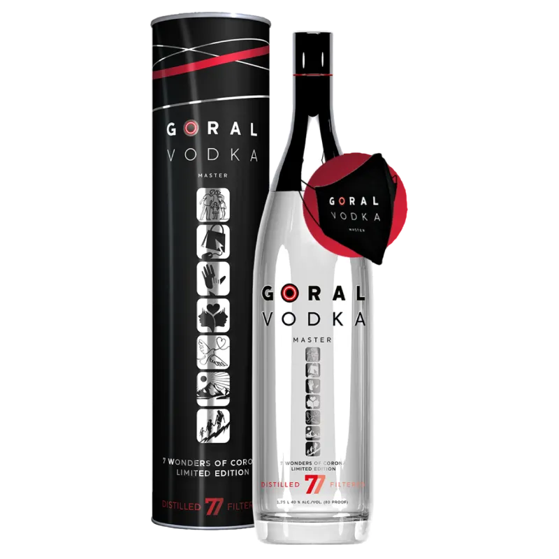 Горілка Goral Vodka Master 1,75л 40% тубус