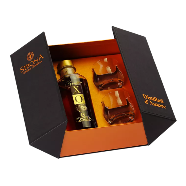 Купити ГраппаEsposizione XO 0,5л 44% кор,+2 бокала 20430