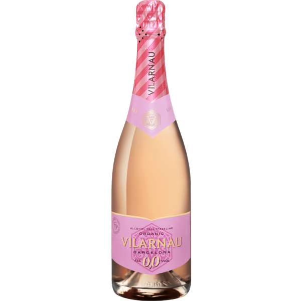 Купить Вино игристое б/алкогольное Cava Vilarnau Organicроз,п/сух 0,75л