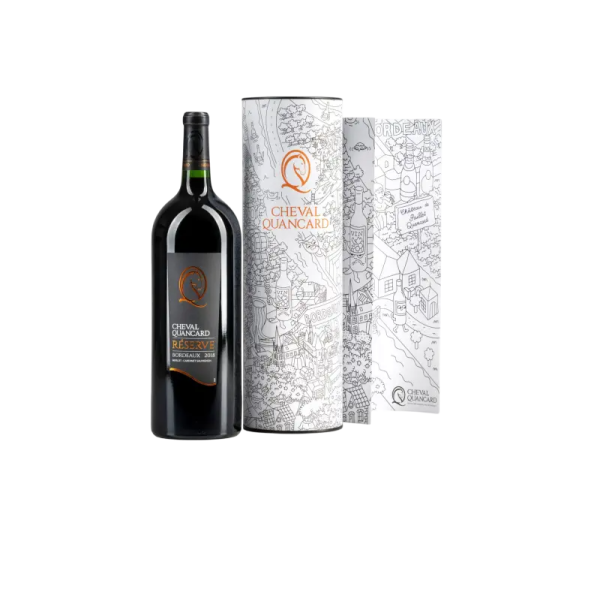 Купить Вино тихое Cheval Quancard Res, 20181,5л крас, сух14% тубус