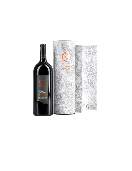 Купить Вино тихое Cheval Quancard Res, 20181,5л крас, сух14% тубус