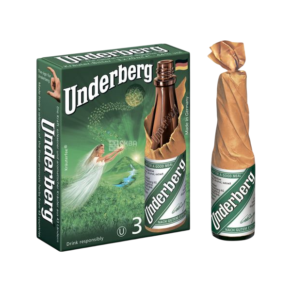 Купить Биттер " Underberg " 0,02 л * 3 шт. 44% кар. ( Германия, TM " Underberg " )
