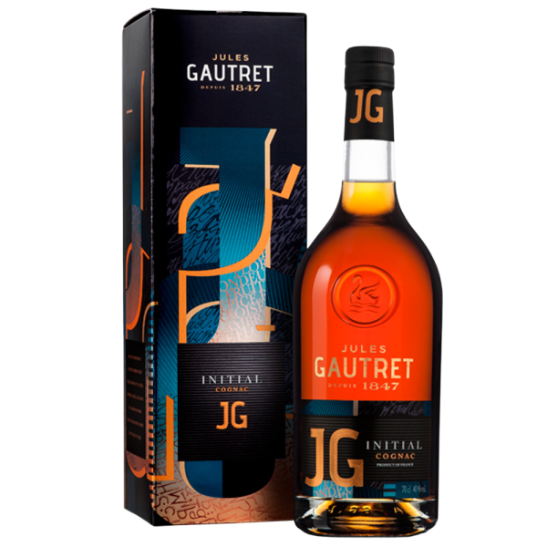 Купити Коньяк "COGNAC JULES GAUТRET Initial" 0,7л.40% (подар.упаковка)(Франція,Коньяк,Гран Шампань)